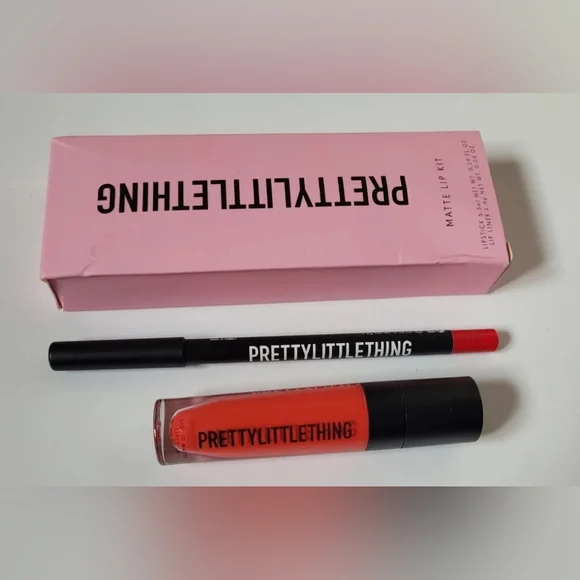 Pretty Little Thing Liquid Matte Lip Kit Shade Coral - Picture 2 of 7